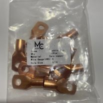 MC AUDIO  COPPER TERMINAL (AWG) 4    10 PCS 1 PACK